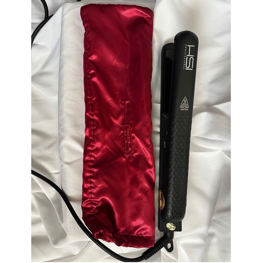 HSI Professional Glider Ceramic Tourmaline Ionic Flat Iron Straightener Black